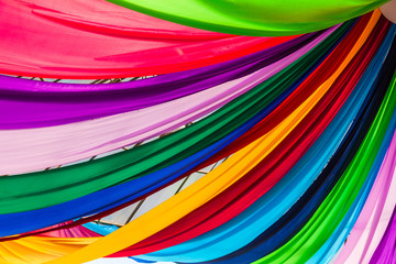 Fabrics of various colors