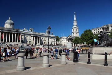 Trafalgar Square, Westminster, London.