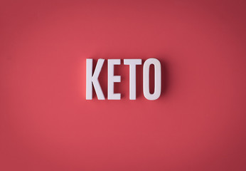 KETO Ketogenic diet sign lettering