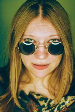 Girl with green eyes