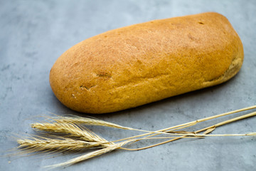 Traditional round rye bread