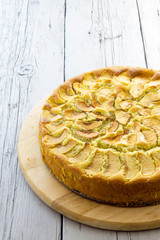 Tasty apple pie homemade