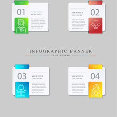 Set vector line icons in flat design business, finance and accounting with elements for mobile concepts and web apps