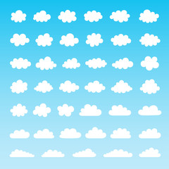 Set of vector clouds