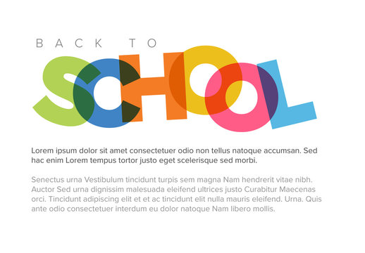Back to School Poster Layout