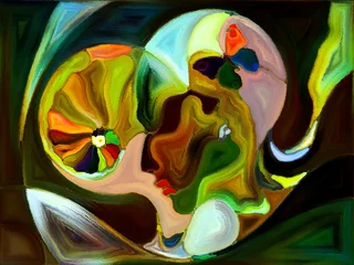 Rolgordijnen Color Division Abstraction © agsandrew