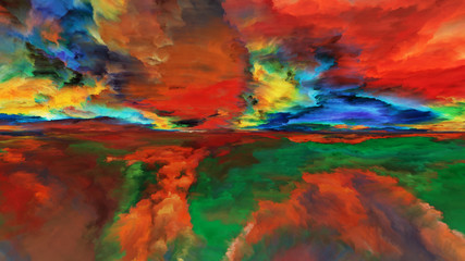 Obraz na płótnie Canvas Cloud Abstract Landscape