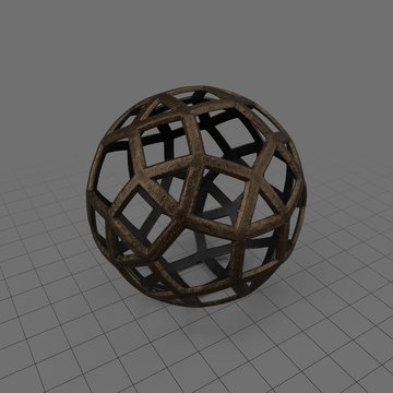 Spherical metal sculpture