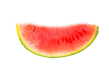 Ripe watermelon mini isolated on white background