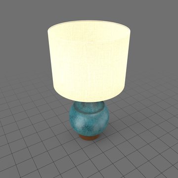 Illuminated mid century modern table lamp