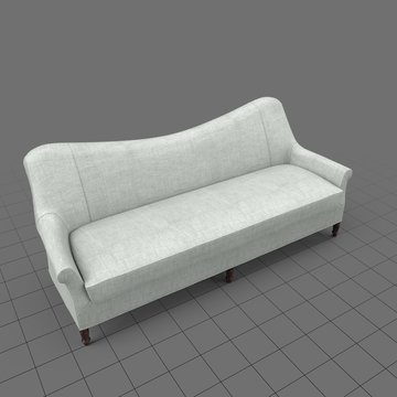 Transitional four seater sofa
