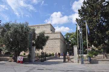 Fototapeta na wymiar The medieval Limassol Castle in Cyprus