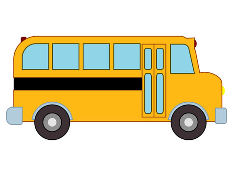 Yellow school bus. Can be utilized for any school project, class project by teachers or school adminstrators. Can be scaled and used as clipart for icons, footers, or other uses.
