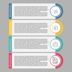 Set vector line icons in flat design business, finance and accounting with elements for mobile concepts and web apps