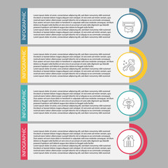 Set vector line icons in flat design business, finance and accounting with elements for mobile concepts and web apps