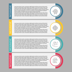 Set vector line icons in flat design business, finance and accounting with elements for mobile concepts and web apps