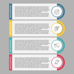 Set vector line icons in flat design business, finance and accounting with elements for mobile concepts and web apps