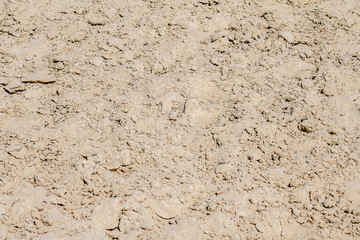White sand on the racetrack as a background