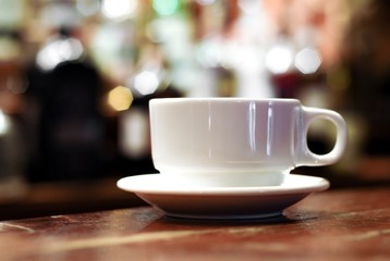 Glass of strong black coffee