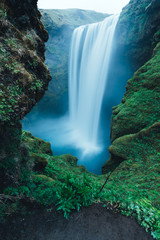 Obrazy  Słynny wodospad Skogafoss na rzece Skoga. Islandia, Europa
