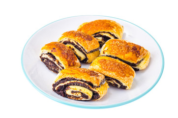 Home made pastry with poppy seeds