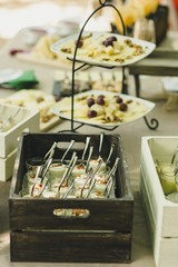Appetizers in a Mediterranean wedding, a single-bite snack