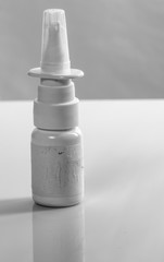 Nasal Spray, on a light background closeup