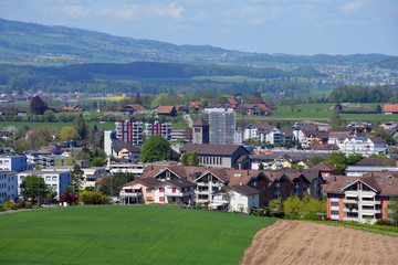 Fototapeta na wymiar Rotkreuz, Kanton Zug, Schweiz