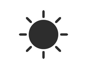 sun icon glyph style illustration design