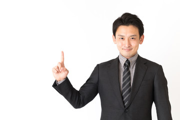 ビジネスマン　白バックイメージ