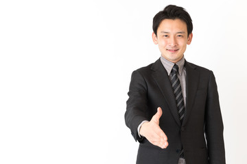 ビジネスマン　白バックイメージ