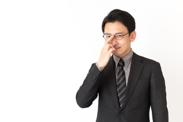 ビジネスマン　白バックイメージ