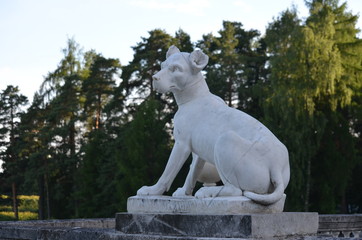 arhangelskoe garden sculpture yusupov dog