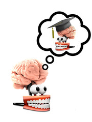 smiling mouth increase intelligence when connected to brain