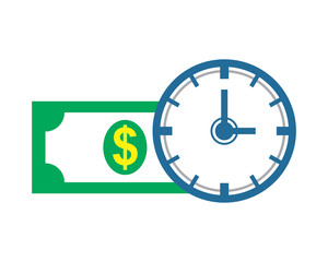 time is money business company office corporate image vector icon logo