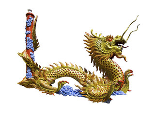 Chainese dragon on isolate background