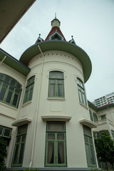 Fototapeta na wymiar The Building in Phaya Thai Palace at Thailand.