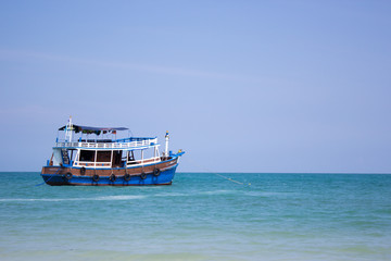 Fishing boat in the sea