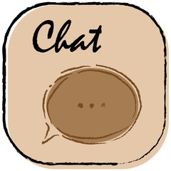 WebChat icon. Dialog text
