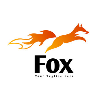 Jump fire fox logo