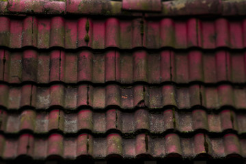 Red tile roof in the International District of Seattle