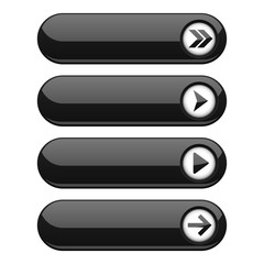 Black interface buttons with arrows
