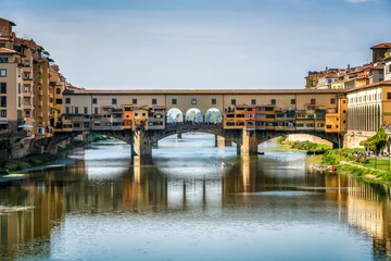 Fotobehang Ponte Vecchio Ponte Vecchio-brug in Florence - Italië