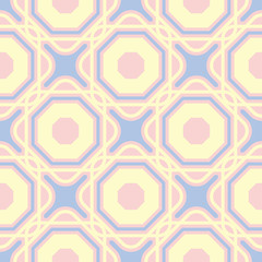 Pink geometric seamless background. Multi colored pattern