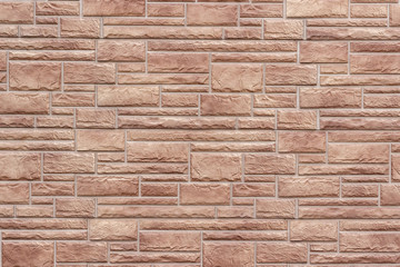 Decorative brick wall close up as background or texture.