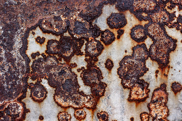 Iron sheet with rust