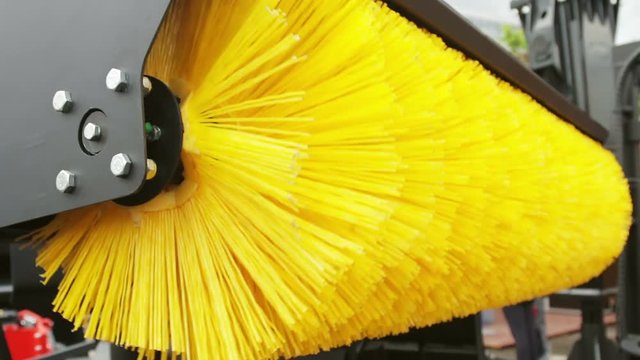 rotation of the sweeper brush. Modern technologies in city cleaning