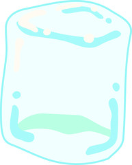 Transparency Melted Ice illustration