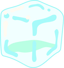Transparency Melted Ice illustration