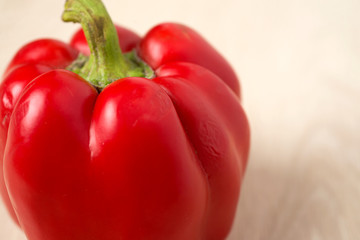 pepper white background